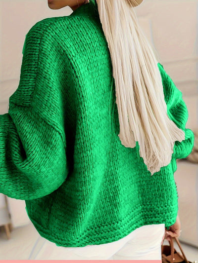 Front™ | Beigen Avointa Edestä Naisten Neule