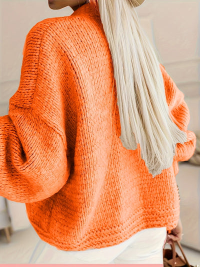 Front™ | Beigen Avointa Edestä Naisten Neule