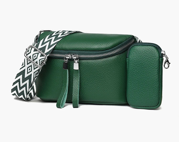 Nina | Viimeistelynahkainen olkalaukku