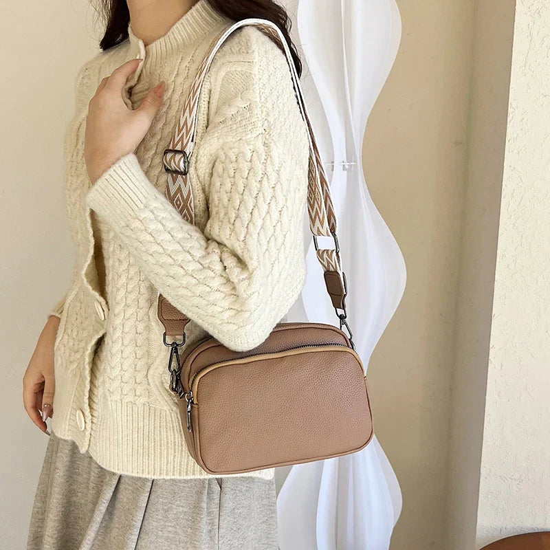 Chelsea | Viimeistelty Nahkainen Olkalaukku