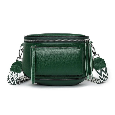 Elsie | Tyylikäs Nahkainen Olkalaukku