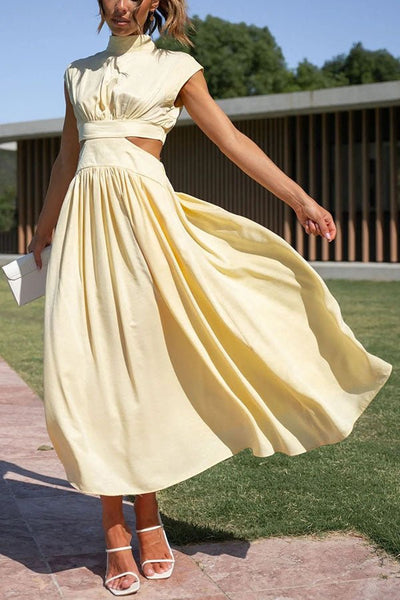 Quincy | Midi-mekko Leikkauksella ja Taskuilla